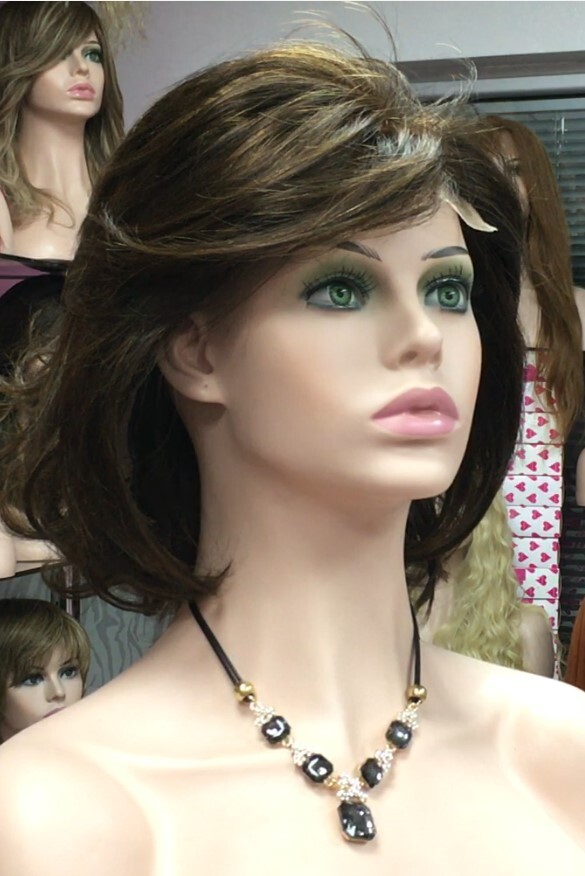 Peluca natural  WENDY color 2H5 Top de Tul transparente