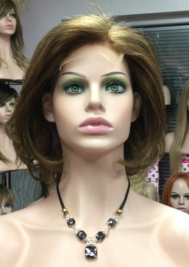 Peluca natural  WENDY color 5H5H27 Top de Tul transparente
