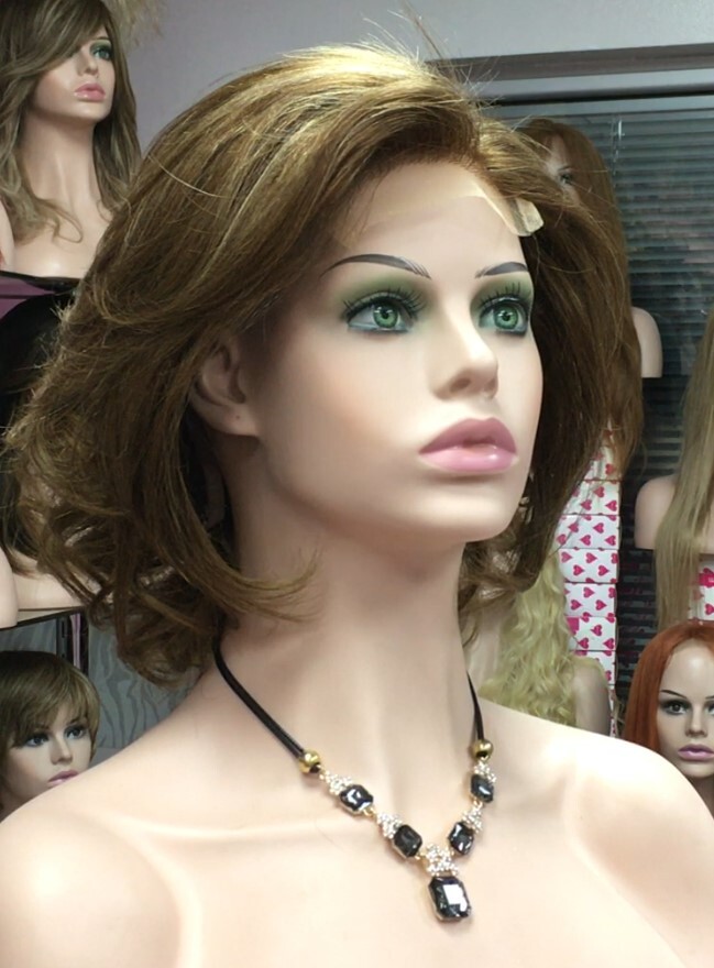 Peluca natural  WENDY color 5H5H27 Top de Tul transparente
