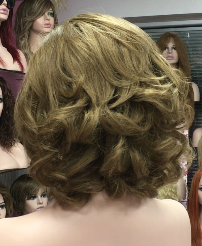 Peluca natural WENDY color 7 Frontal de Tul transparente