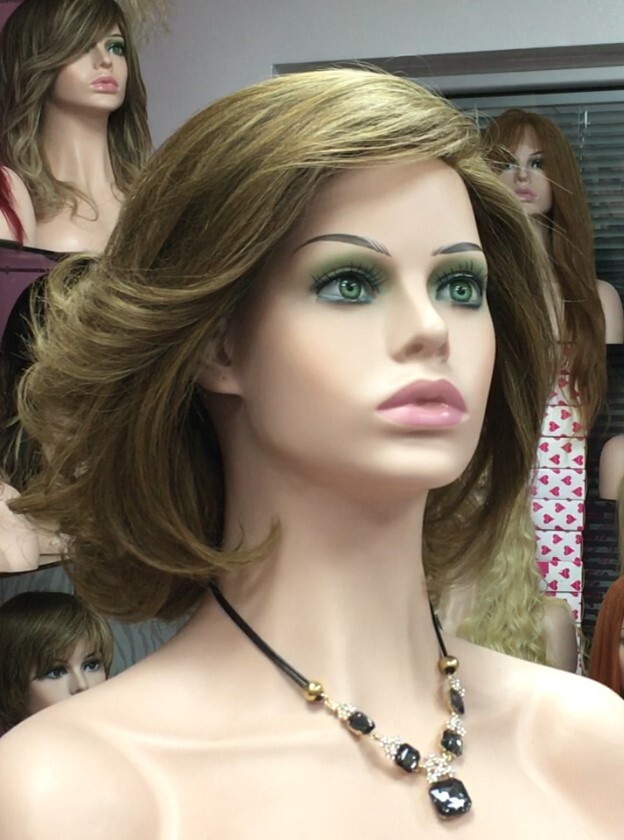 Peluca natural WENDY color 7 Frontal de Tul transparente
