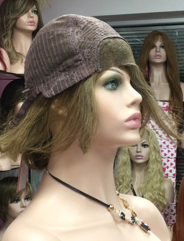 Peluca natural WENDY color 7 Frontal de Tul transparente