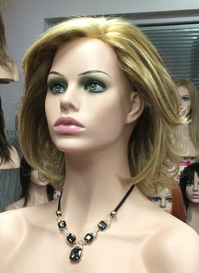 Peluca natural  WENDY color 8h613 Top de Tul transparente