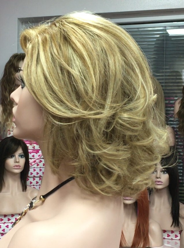 Peluca natural  WENDY color 8h613 Top de Tul transparente
