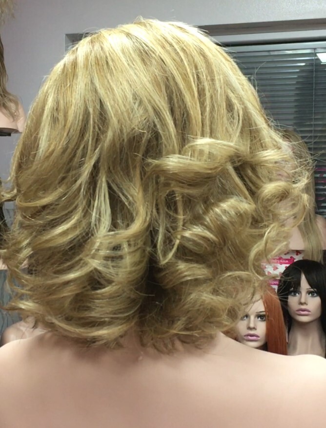 Peluca natural  WENDY color 8h613 Top de Tul transparente