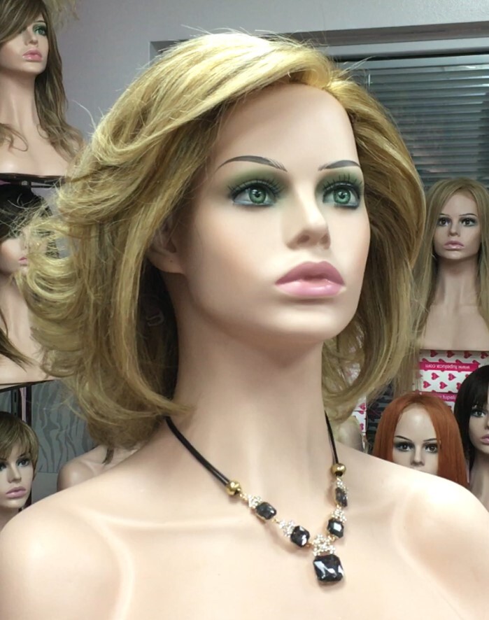 Peluca natural  WENDY color 8h613 Top de Tul transparente