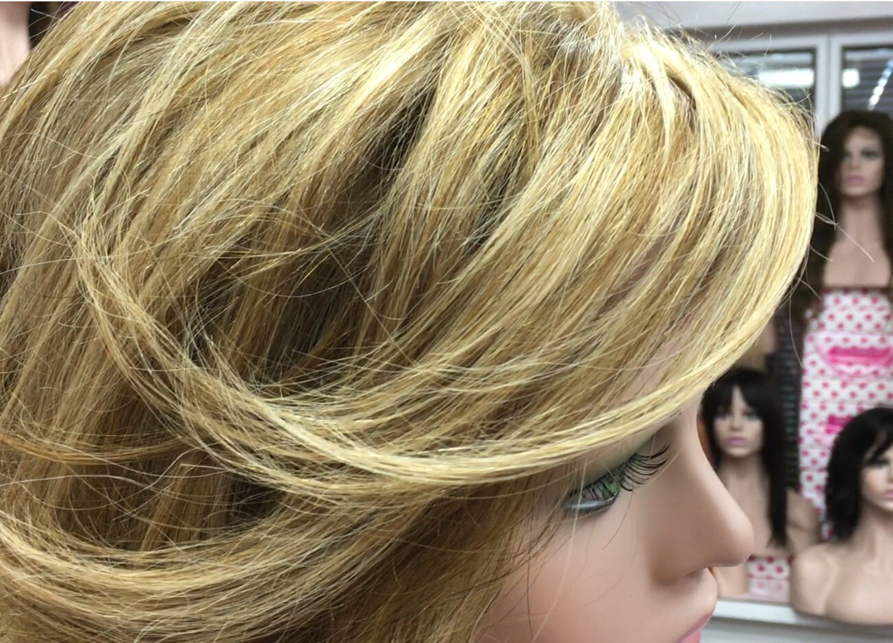 Peluca natural  WENDY color 8h613 Top de Tul transparente