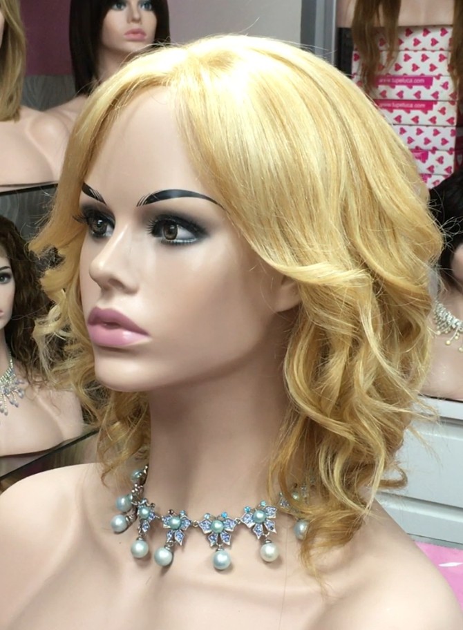 Peluca natural WEN-8 color 18h613 tul frontal