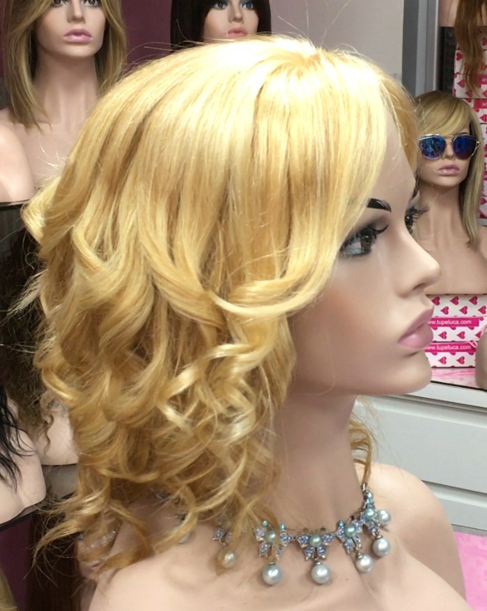 Peluca natural WEN-8 color 18h613 tul frontal