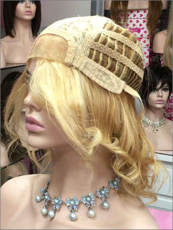 Peluca natural WEN-8 color 18h613 tul frontal