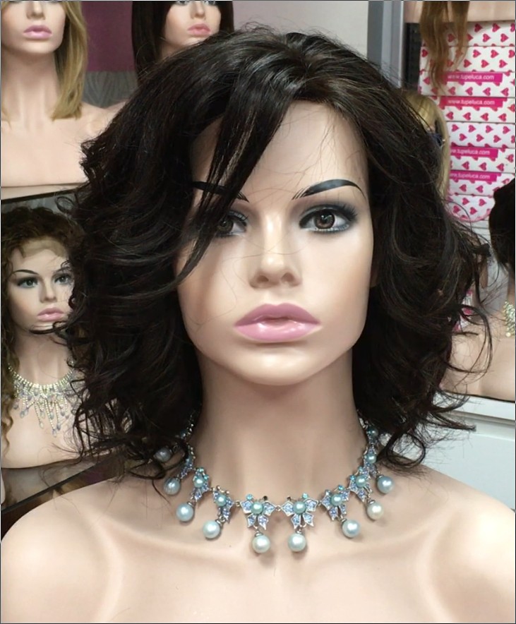 Peluca natural WEN-8 color 2B tul frontal