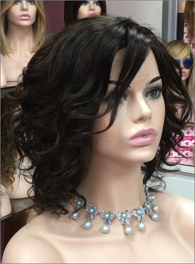 Peluca natural WEN-8 color 2B tul frontal