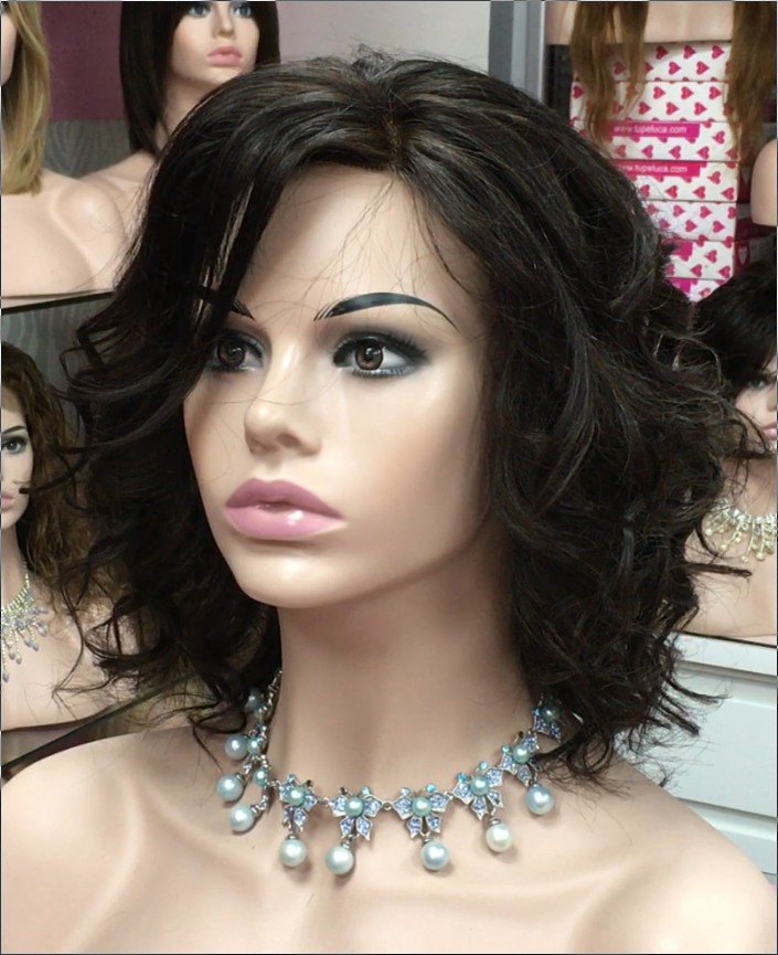Peluca natural WEN-8 color 2B tul frontal