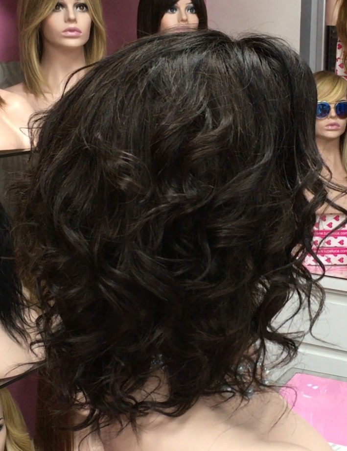 Peluca natural WEN-8 color 2B tul frontal