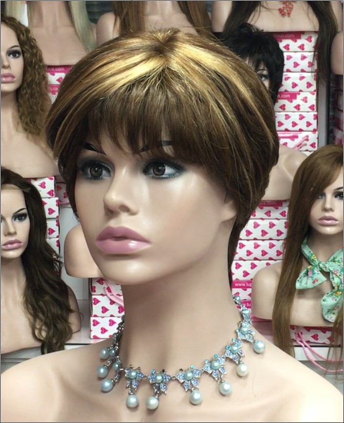 Peluca natural YANIS Color 5 top 4H27 Raya de Tul