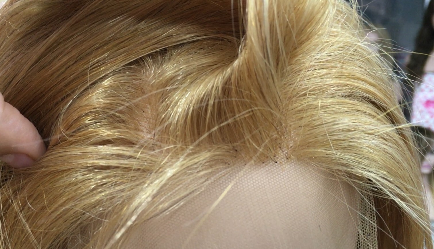 Peluca cabello natural ALEXIS color 27 TOP de TUL ENTERO EXTRA LARGO 35-40 cm