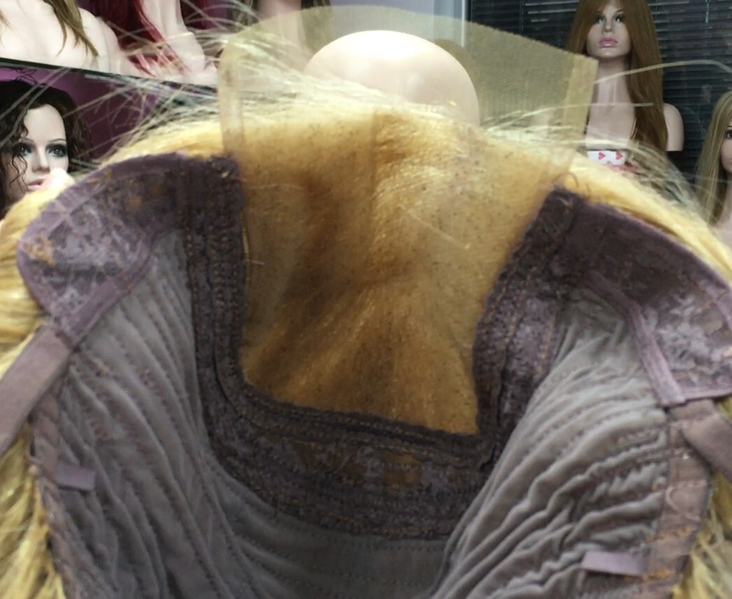 Peluca cabello natural ALEXIS color 27 TOP de TUL ENTERO EXTRA LARGO 35-40 cm