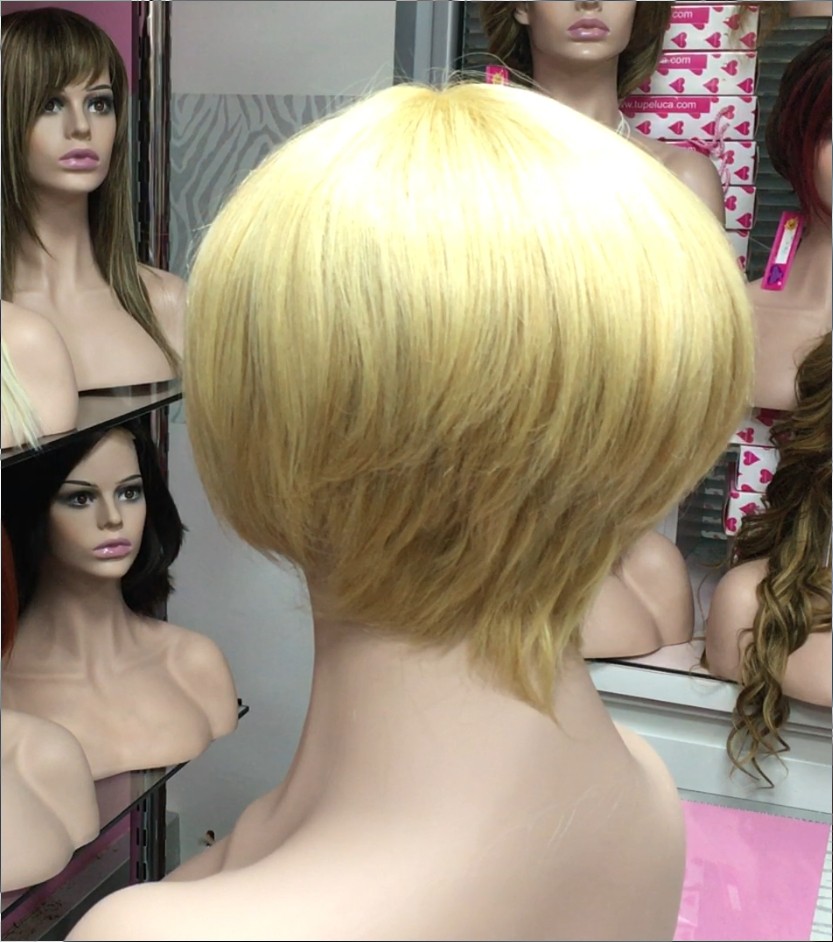 Peluca cabello natural Rebecca color 27H613 confecc. maquina