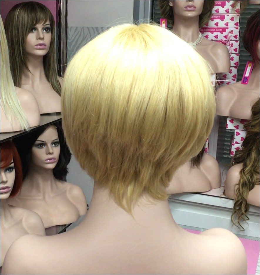 Peluca cabello natural Rebecca color 27H613 confecc. maquina