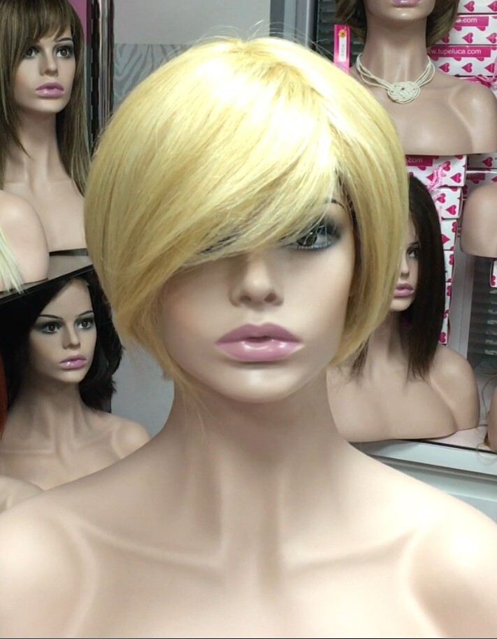Peluca cabello natural Rebecca color 27H613 confecc. maquina