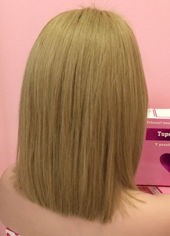 Peluca pelo natural MELANY color 14 TOP TUL transparente