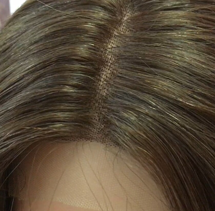 Peluca pelo natural MELANY color 2C TOP TUL transparente