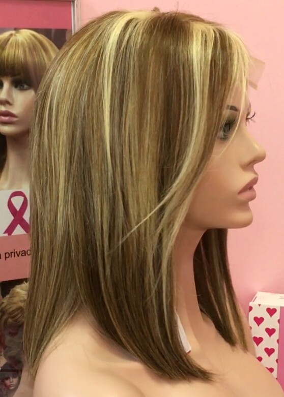 Peluca pelo natural MELANY color 4H613 TOP TUL transparente