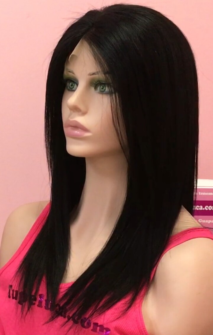 Peluca cabello natural Clara TOP de TUL color 1