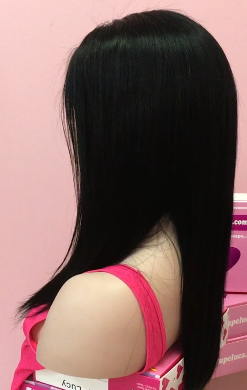 Peluca cabello natural Clara TOP de TUL color 1