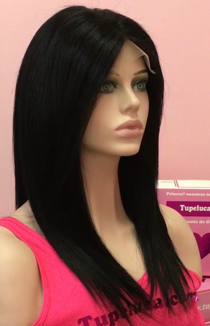 Peluca cabello natural Clara TOP de TUL color 1