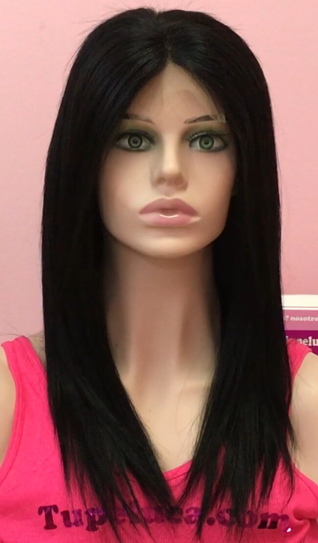 Peluca cabello natural Clara TOP de TUL color 1