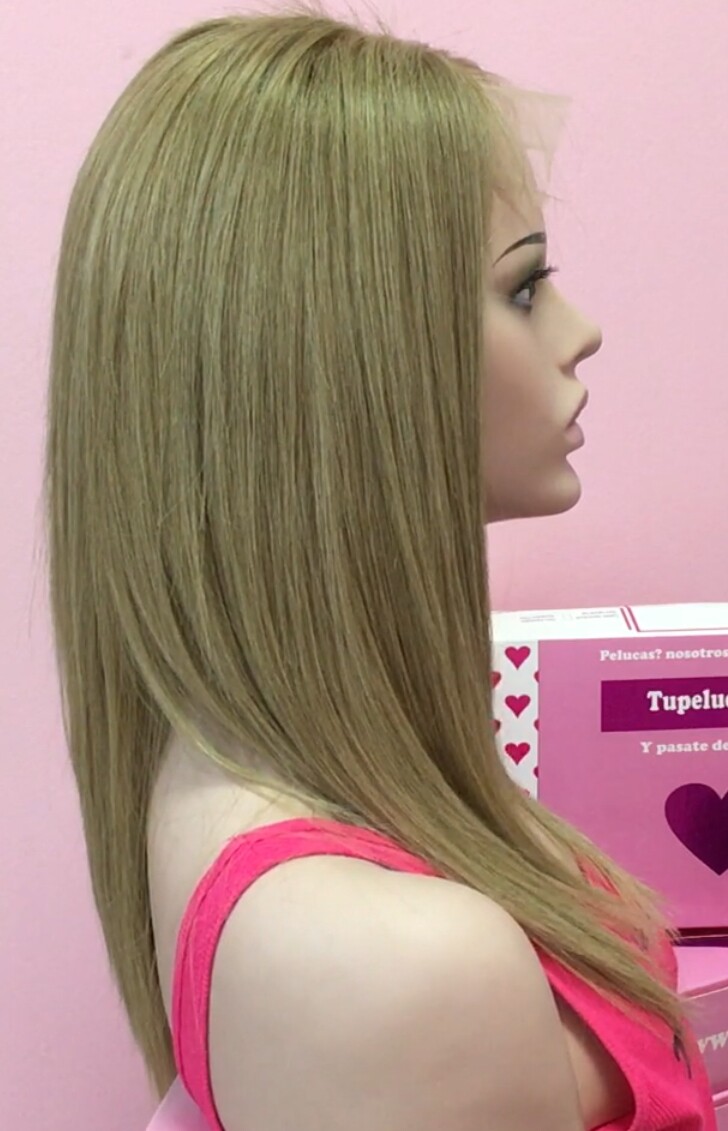 Peluca cabello natural Clara TOP de TUL color 14