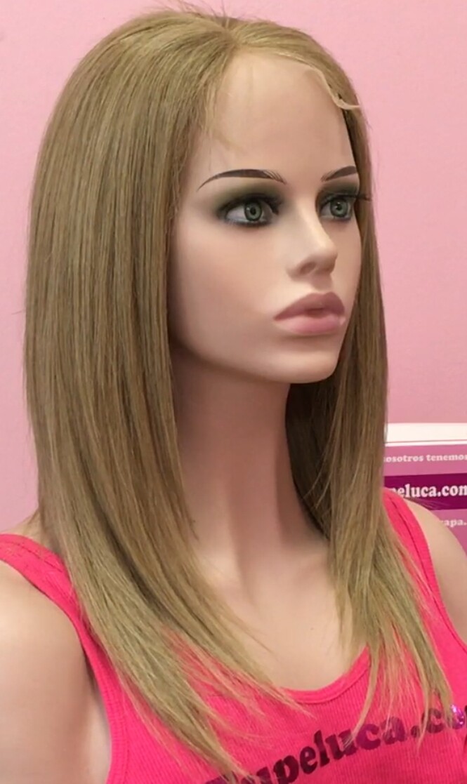 Peluca cabello natural Clara TOP de TUL color 14