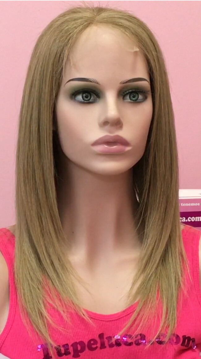 Peluca cabello natural Clara TOP de TUL color 14