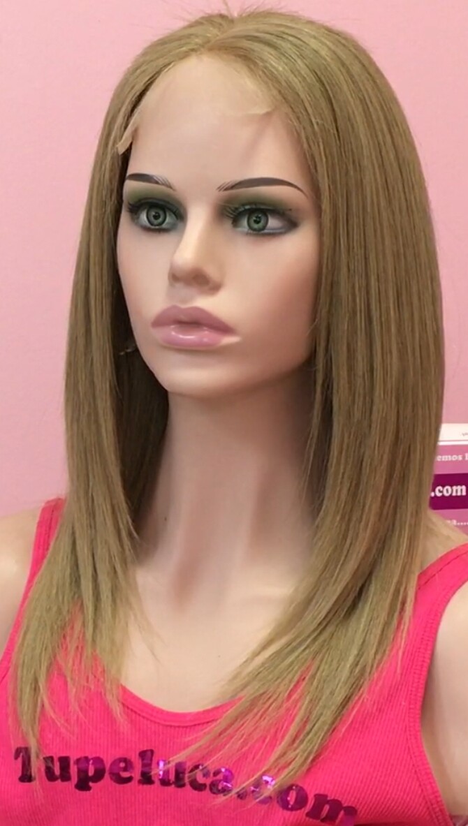 Peluca cabello natural Clara TOP de TUL color 14