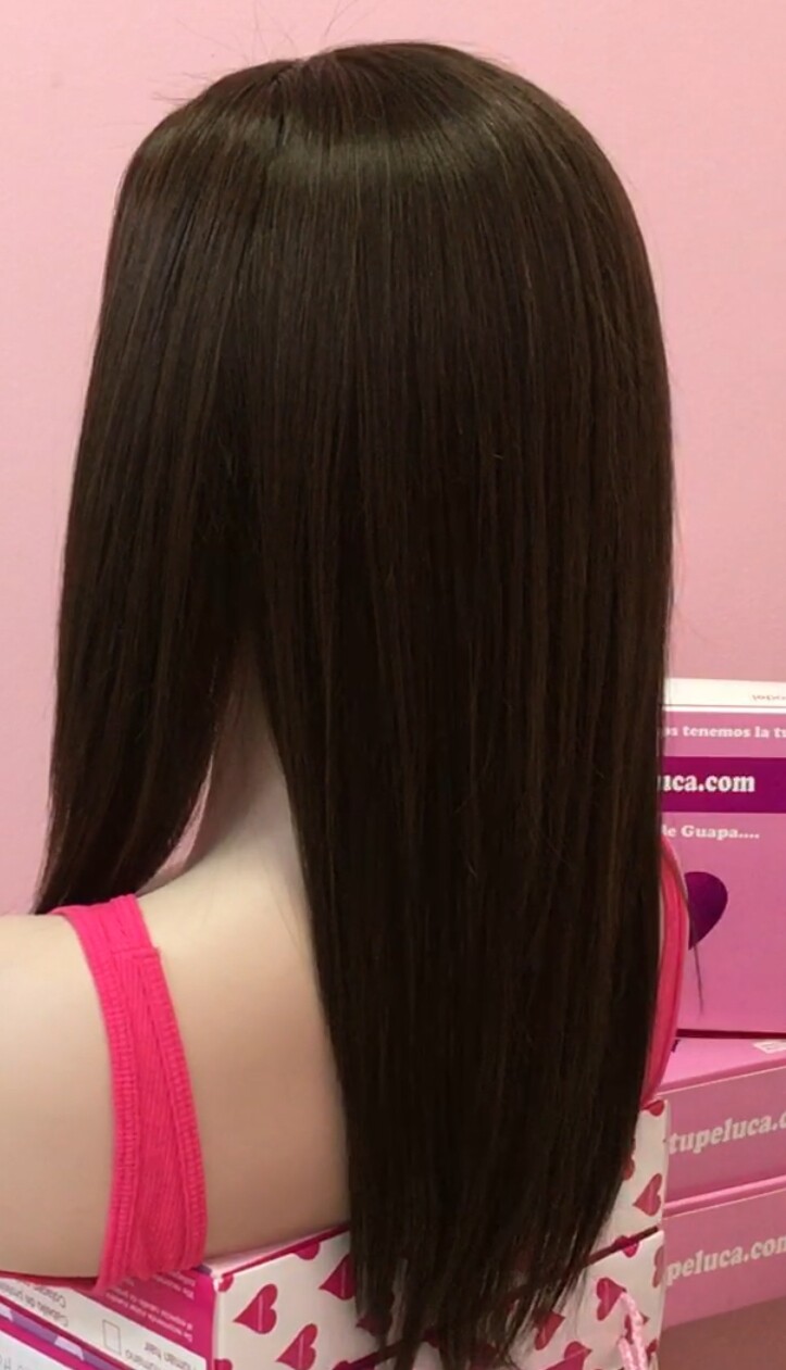 Peluca cabello natural Clara TOP de TUL color 2C