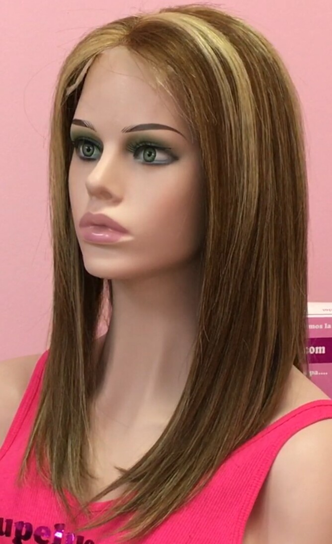Peluca cabello natural Clara TOP de TUL color 5h27G