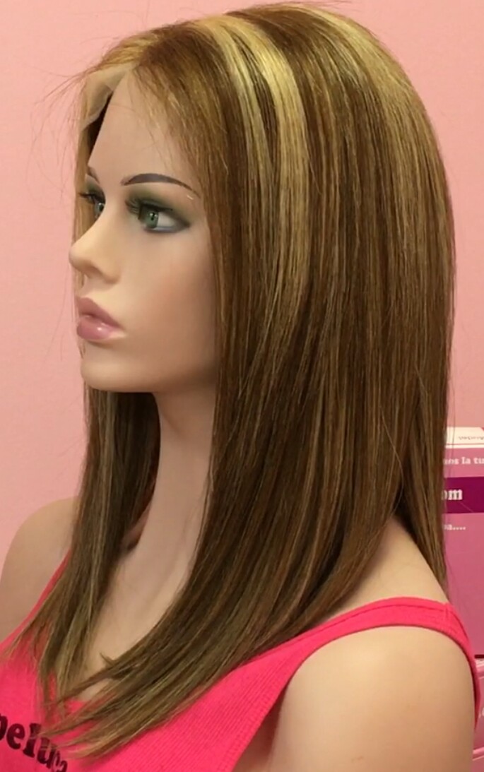 Peluca cabello natural Clara TOP de TUL color 5h27G
