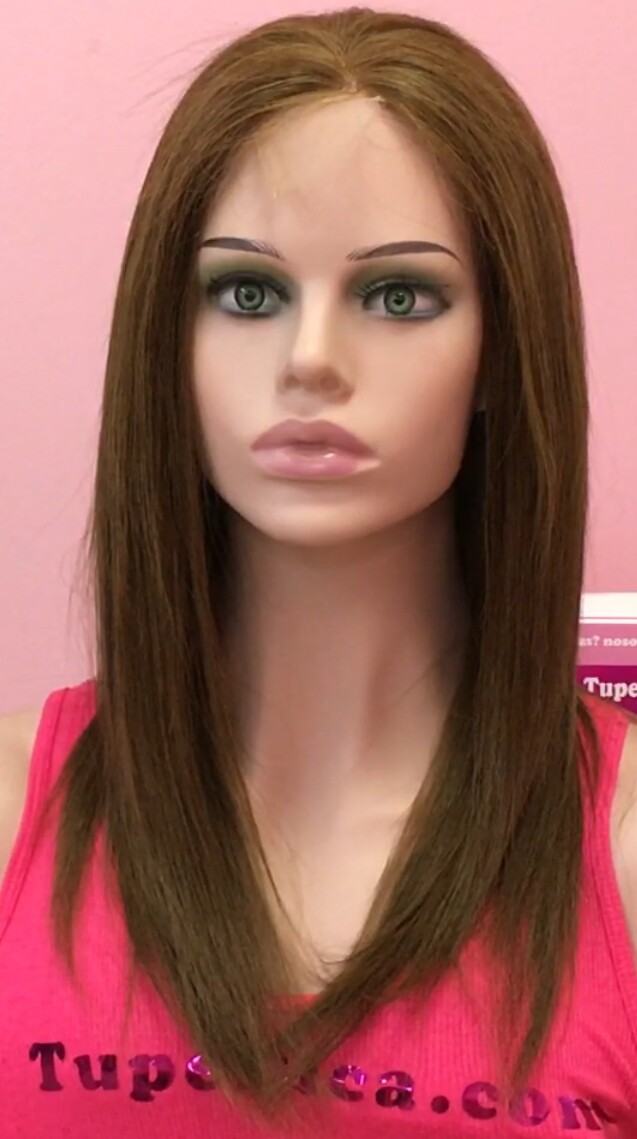 Peluca cabello natural Clara RAYA de TUL color 6
