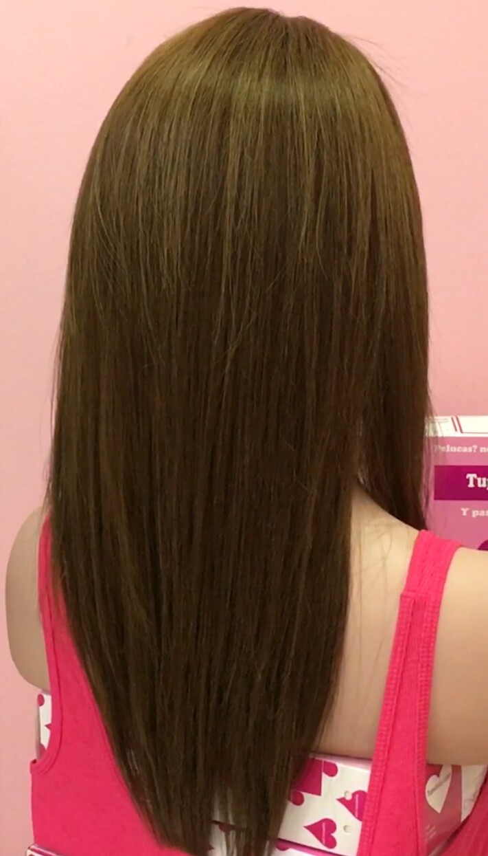 Peluca cabello natural Clara RAYA de TUL color 6