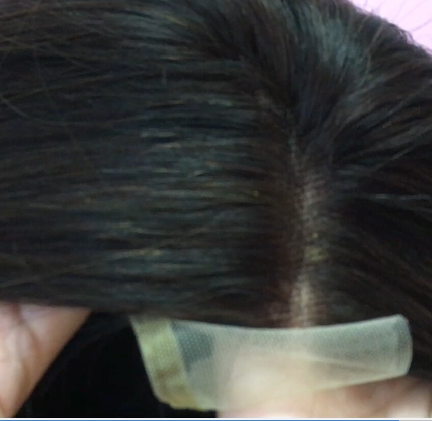 Peluca natural MINAUTI color 1B/2 RAYA TUL transaprente