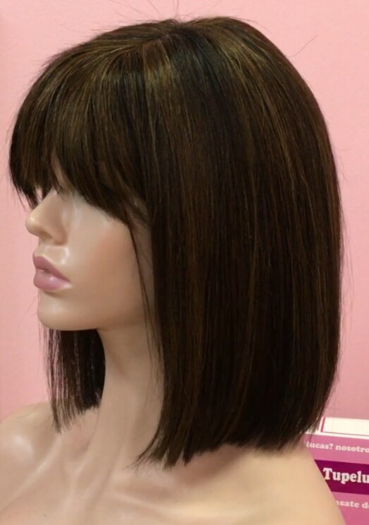 Peluca natural CLEO RAYA TUL color 1B/2H4 confecc. a maquina
