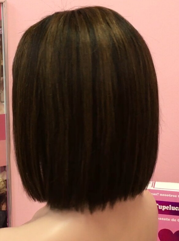 Peluca natural CLEO RAYA TUL color 1B/2H4 confecc. a maquina