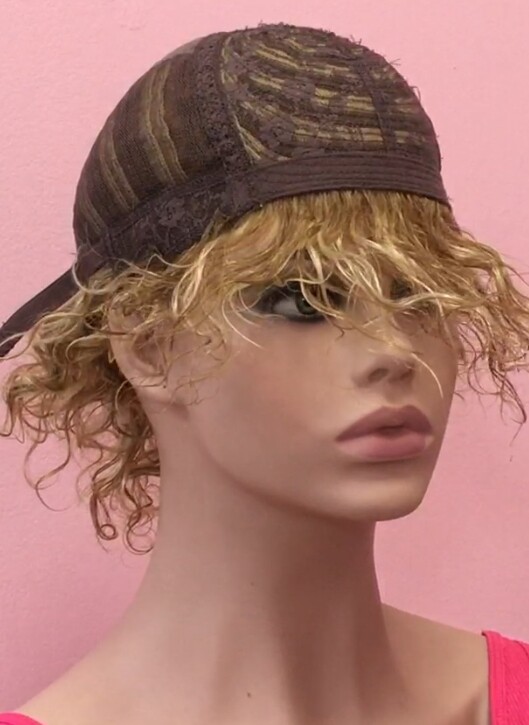 Peluca rizada natural DOLLY color 27h613H27