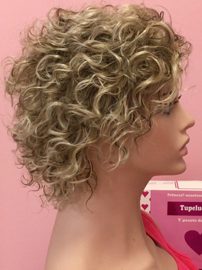 Peluca rizada natural DOLLY color 613H4h613