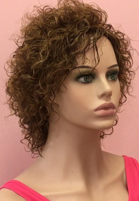 Peluca rizada natural DOLLY color 6H27