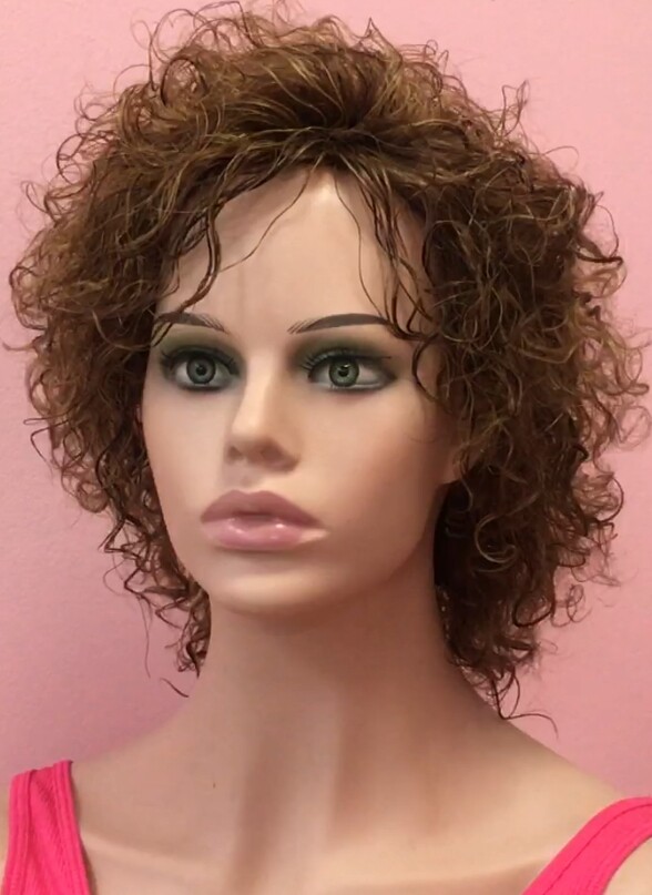 Peluca rizada natural DOLLY color 6H27