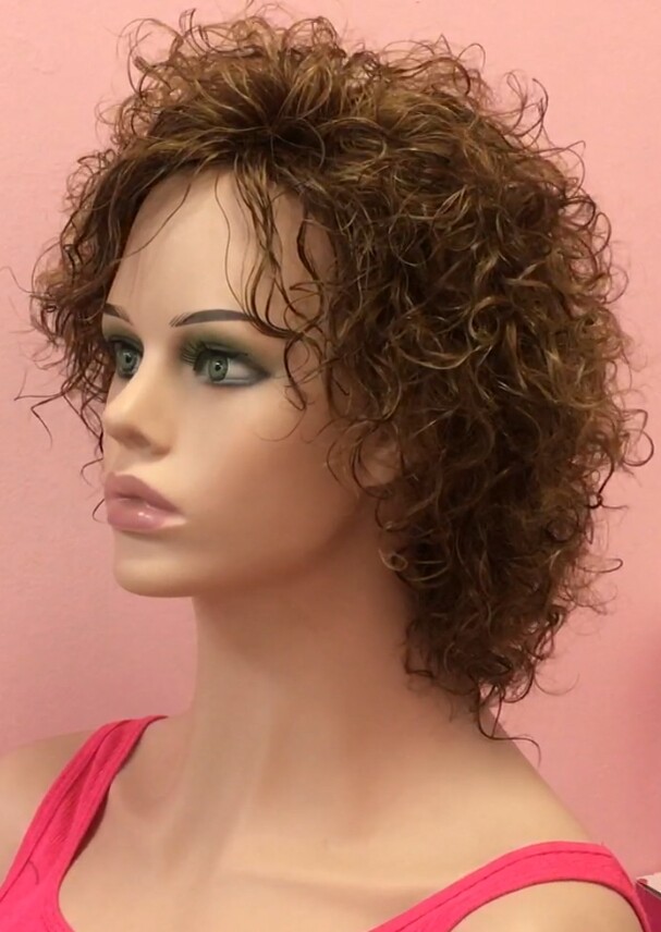 Peluca rizada natural DOLLY color 6H27