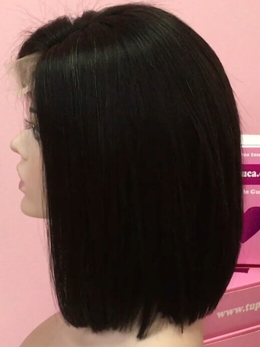 Peluca natural MINAUTI color 1B TOP TUL transparente
