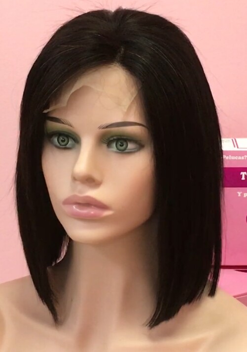 Peluca natural MINAUTI color 1B TOP TUL transparente